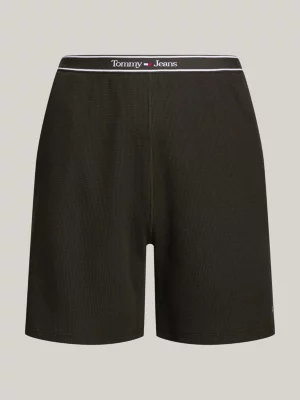 Shorts de descanso essenciais em malha waffle