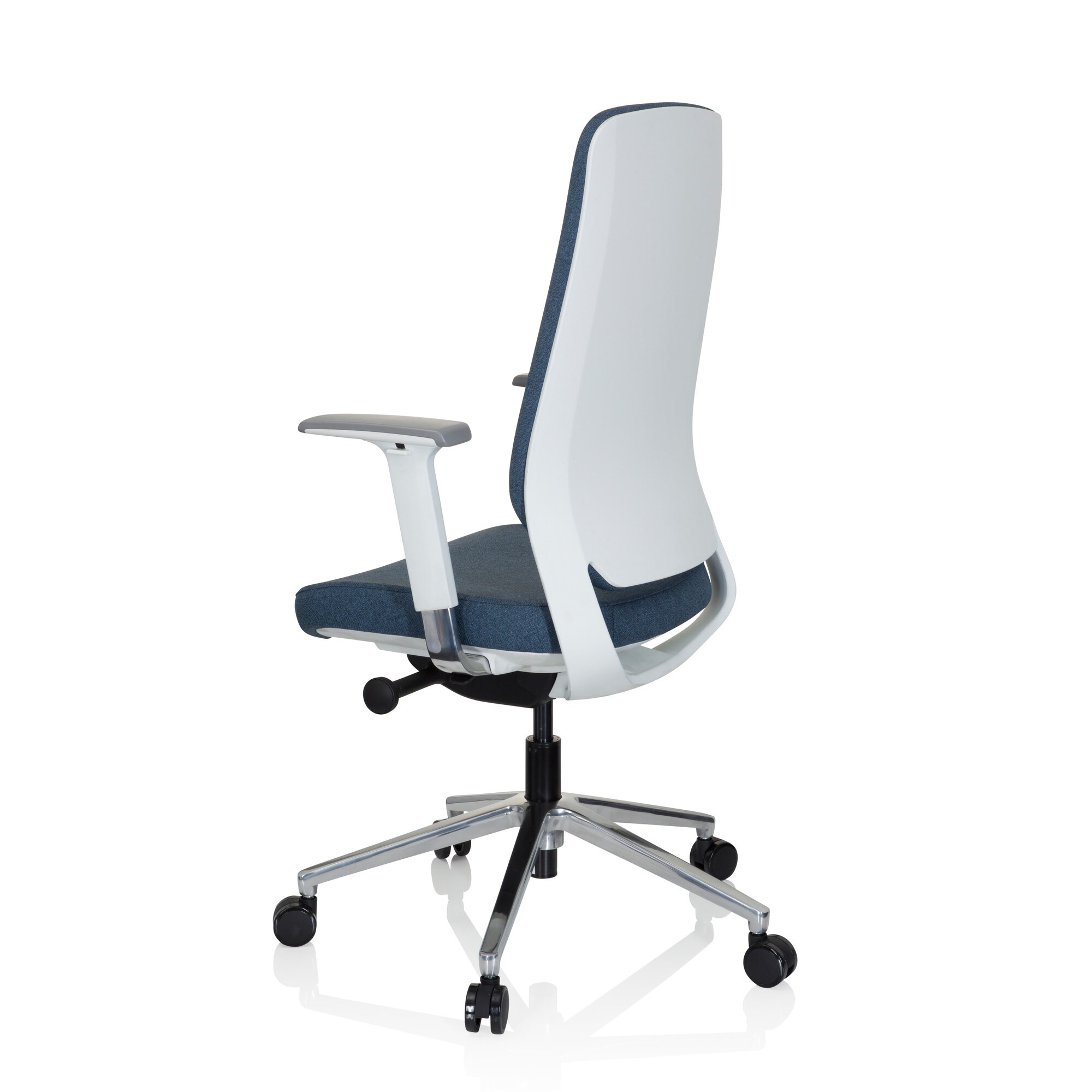 Profi Bürostuhl CHIARO T4 WHITE Stoff mit Armlehnen (höhenverstellbar) hjh OFFICE
