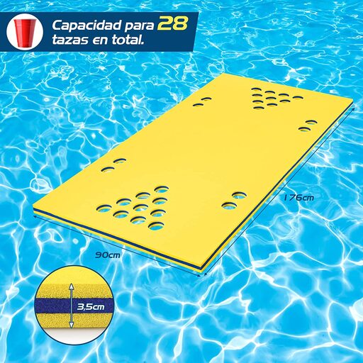 Tapete flutuante multiuso Costway em XPE para brincar