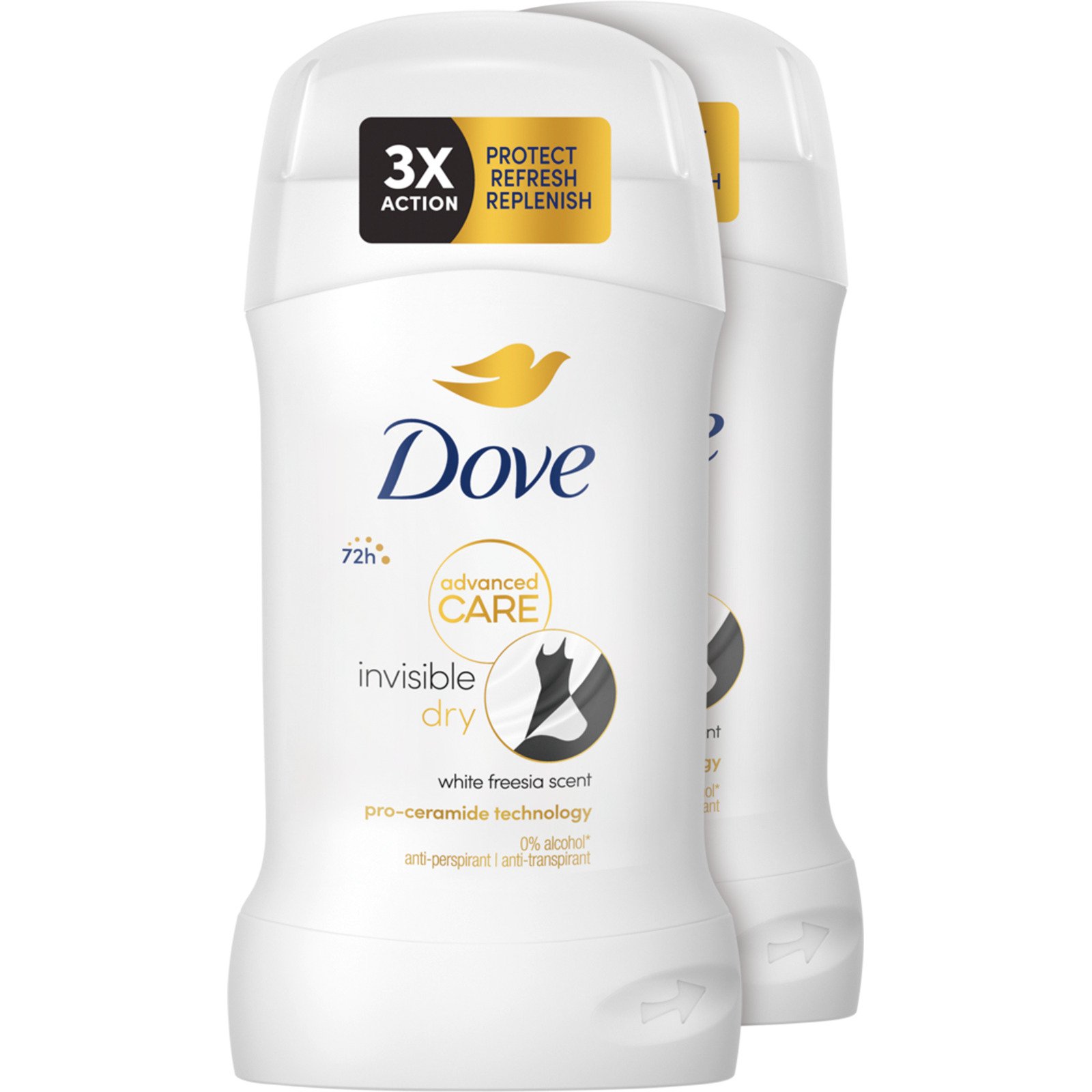 Dove Deo-Stick Invisible Dry 2 x 50 ml