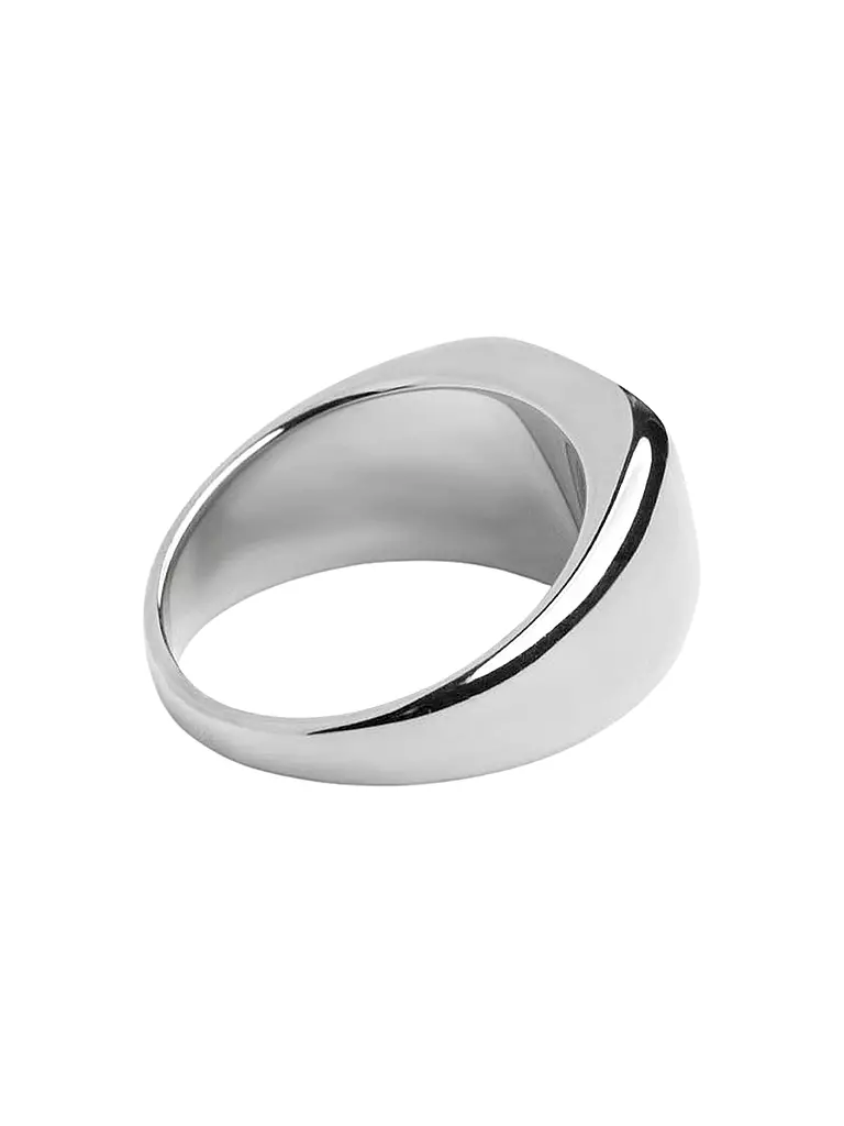 WARPEDSENSE Ring ROUNDED SIGNET silber
