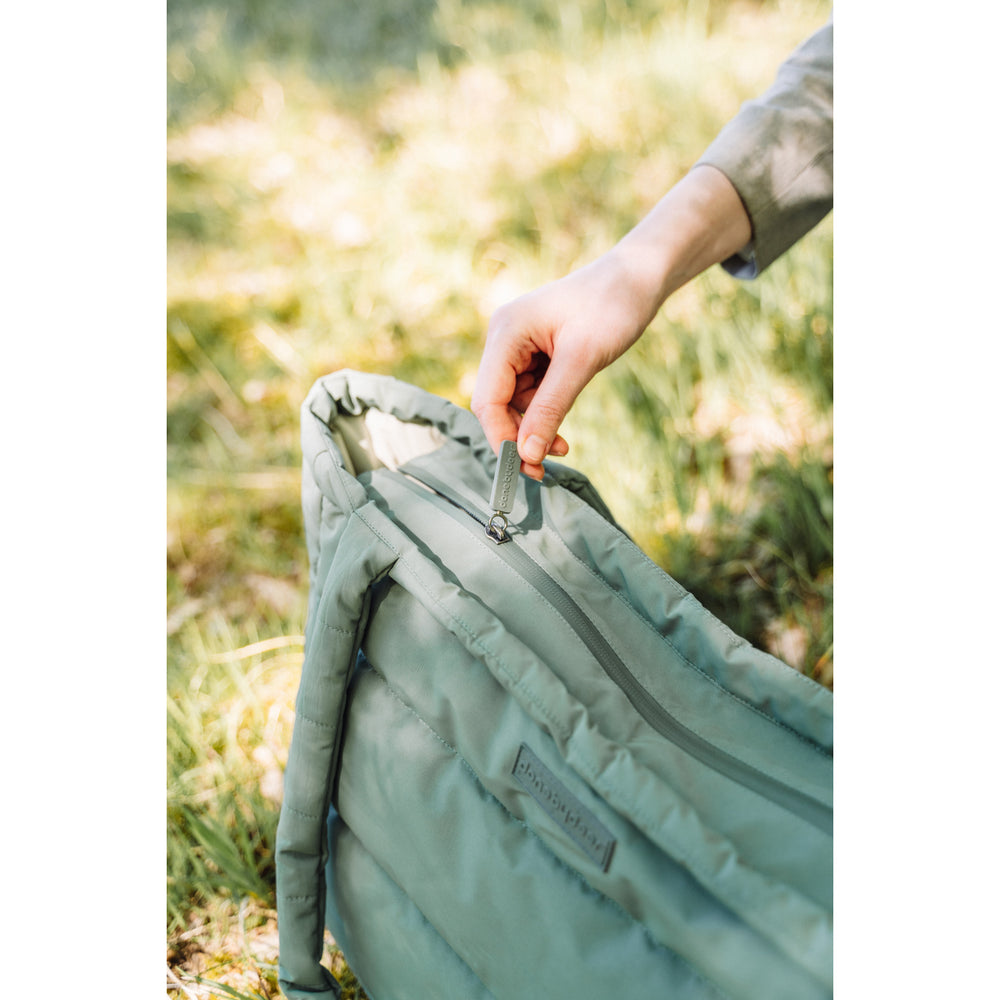 Køb DonebyDeer Green Quiltet Pusle Tote Bag