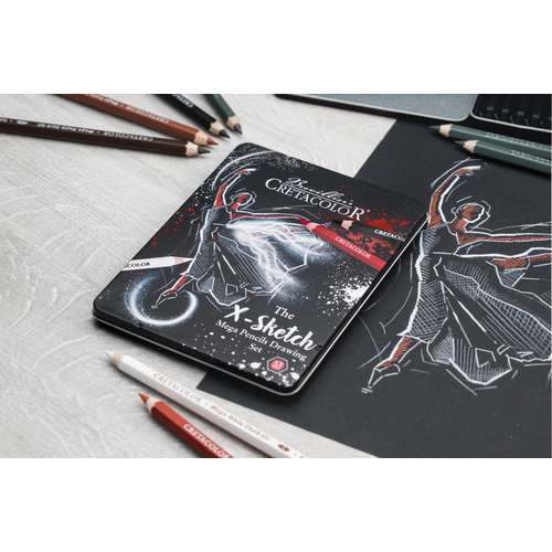 CRETACOLOR® The X-Sketch MEGA Künstlerstifte-Set