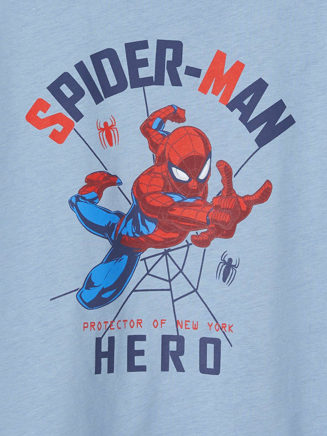 Camiseta Marvel® Homem-Aranha para meninos, azul claro