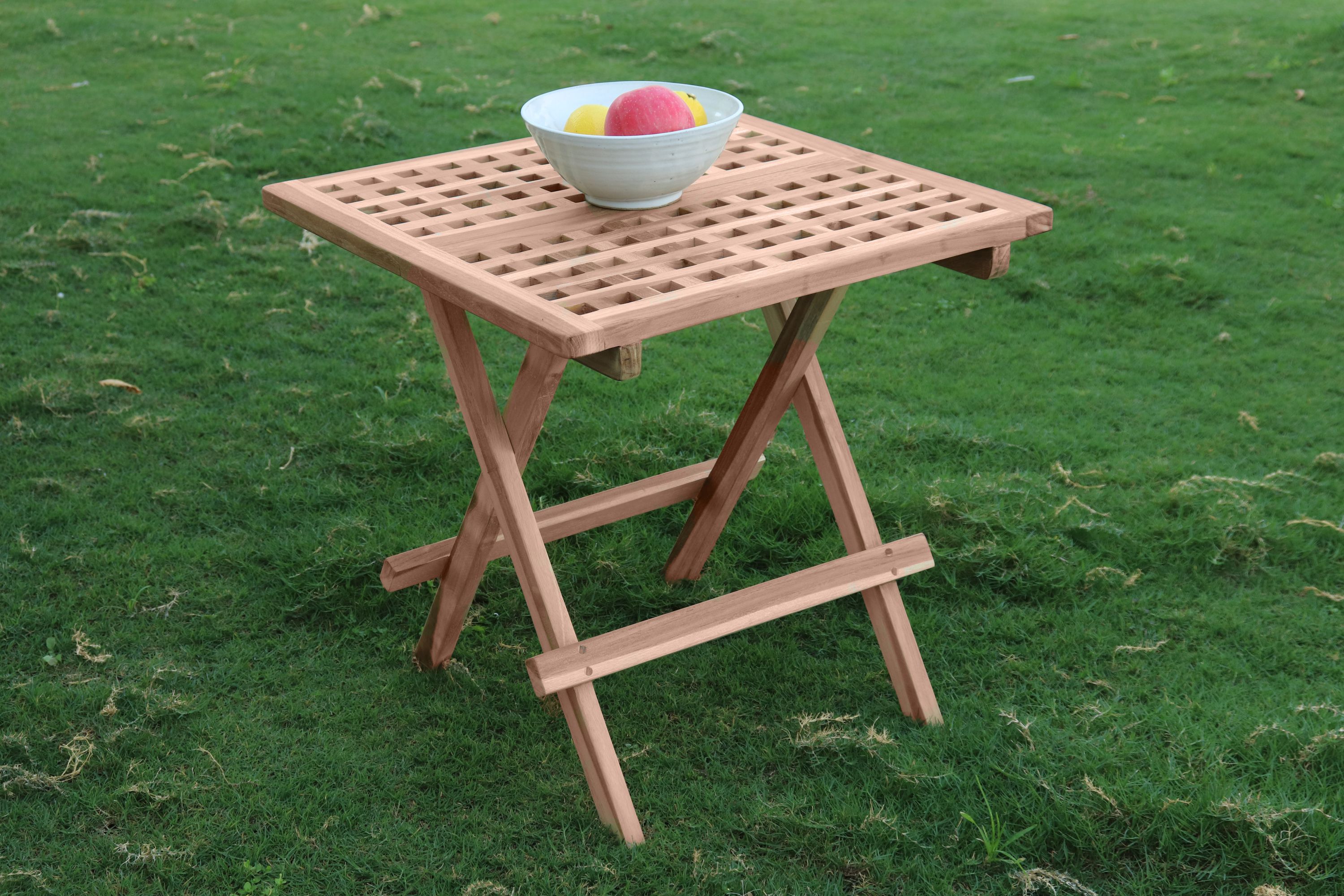 Tisch 50x50cm Teak Esstisch Küchentisch Wohnzimmertisch Esszimmer Küche