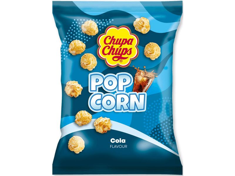 Chupa Chups Popcorn Cola 90 g Gepuffte Maiskörner mit Colaaroma