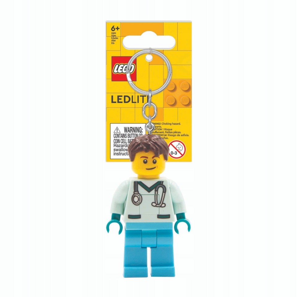LEGO - Nøglering m/LED - Læge