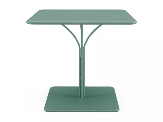 Table de jardin L.80 cm en métal - Vert amande - MIRMANDE de MYLIA