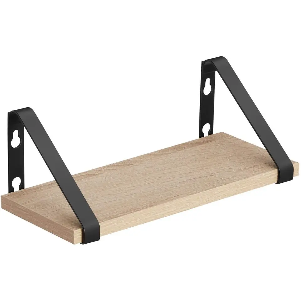 tectake 3 wandplanken Cowell, Industrieel Licht Hout, Eiken Sonoma