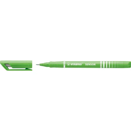 Fineliner mit gefederter Spitze - STABILO SENSOR F - fein - Einzelstift - hellgrün