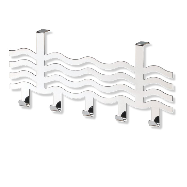 Türgarderobe - Chrom - Wellen-Optik