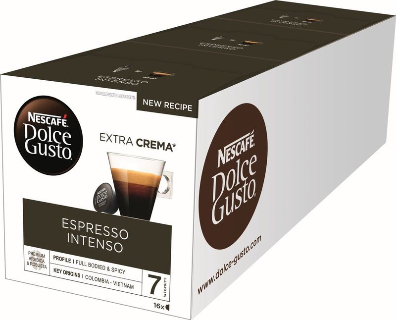 Nescafé - Dolce Gusto - Koffiecups - Espresso Intenso - 16 Stuks