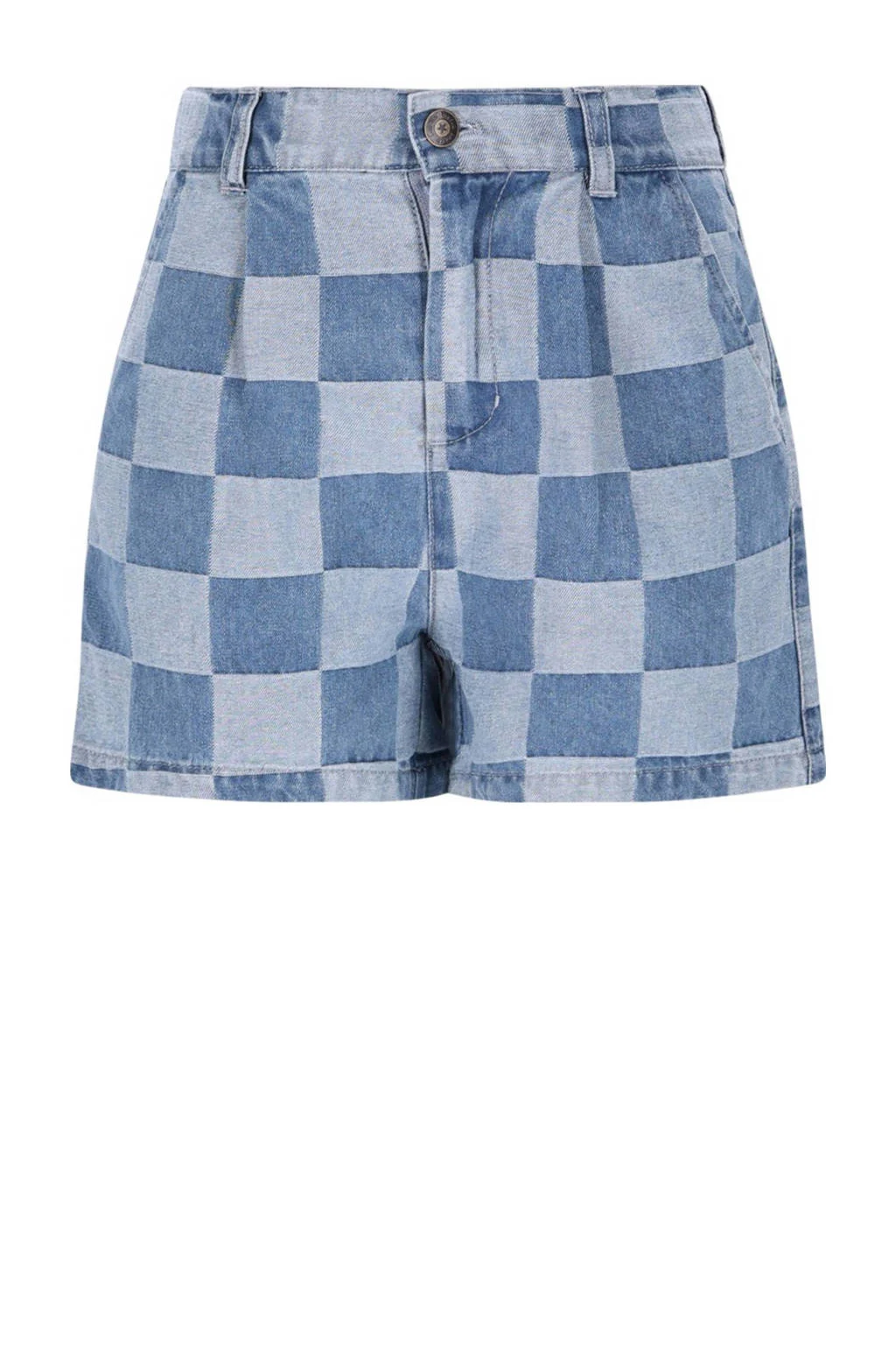 Like Flo denim regular casual short blauw