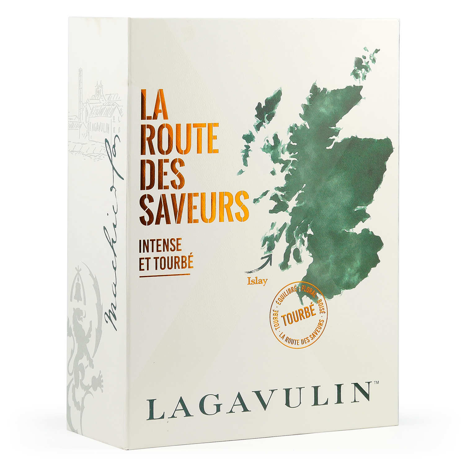 Coffret cadeau Whisky Lagavulin 8 ans 2 verres