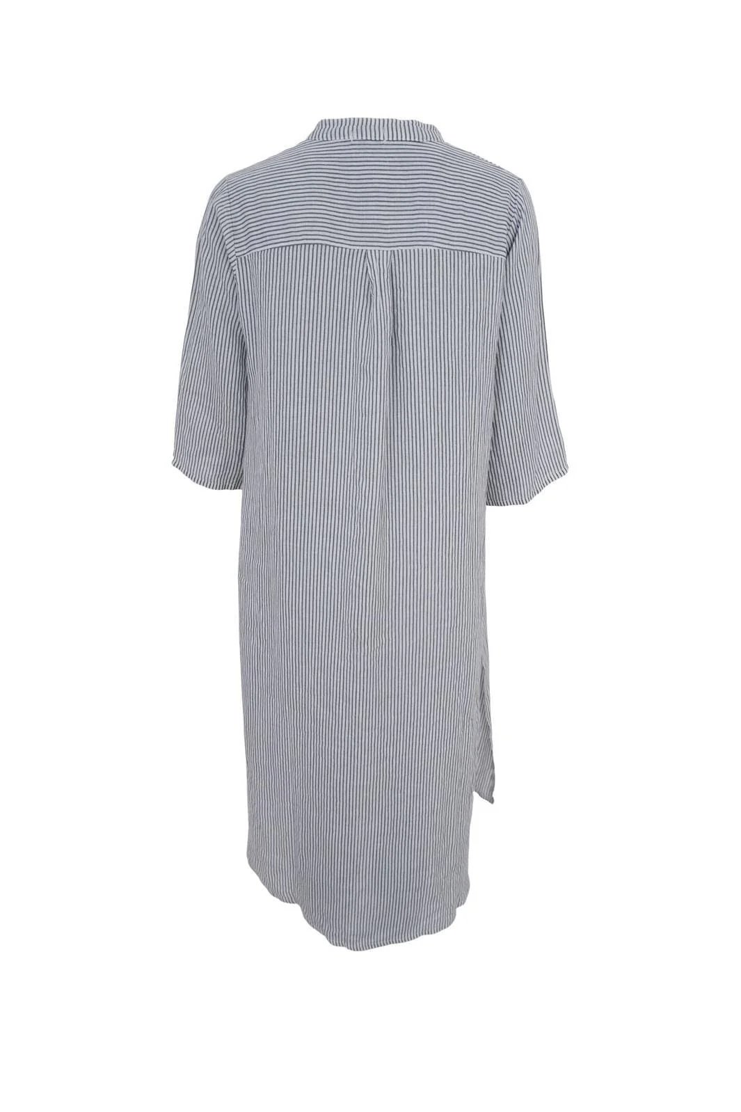 Black Colour Bcmelina Linen Shirt Dress midi northern grey