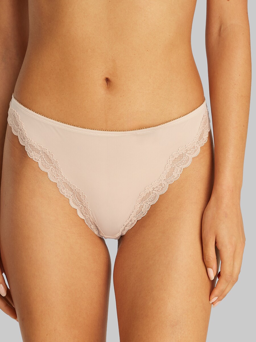 CALVIN KLEIN ROUPA ÍNTIMA<br>Fio dental de renda transparente