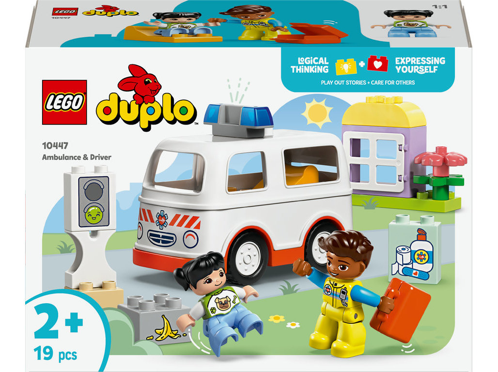 AMBULÂNCIA E CONDUTOR LEGO DUPLO TOWN