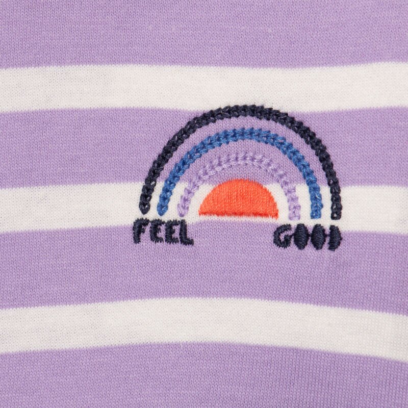 T-shirt bébé mixte rayé violet Catimini Mauve Violet