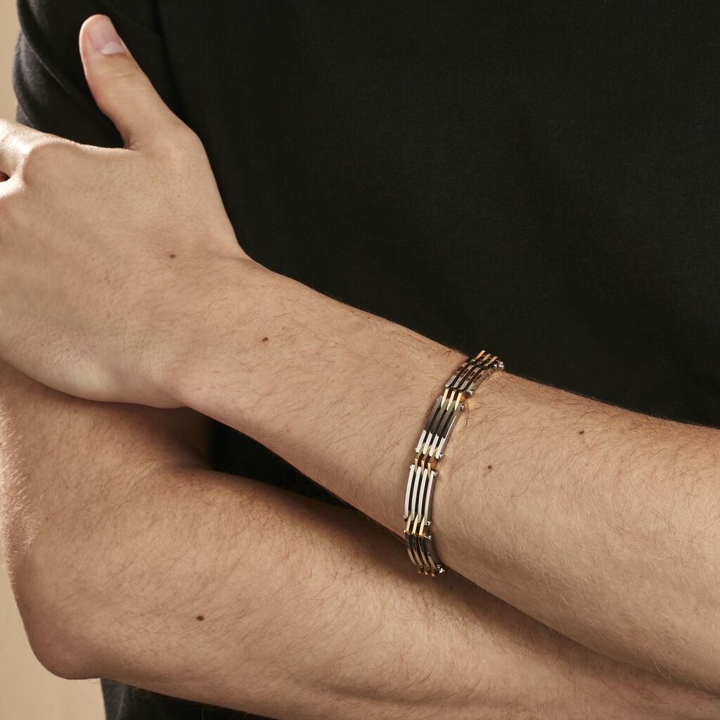 Bracelet Jourdan Rio Acier Bicolore