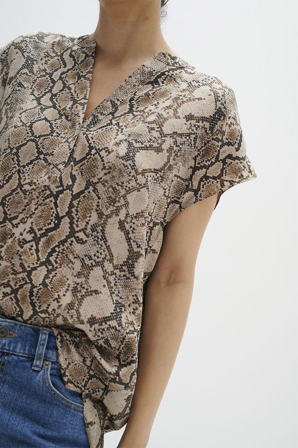 InWear LiraIW Print Top Premium Structure snake print