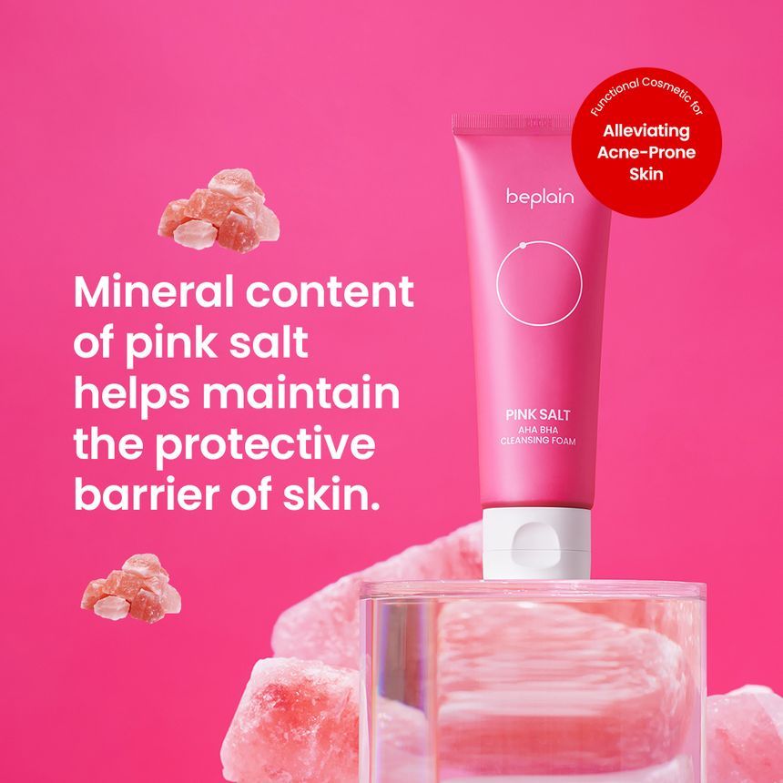 beplain - Pink Salt Aha Bha Reinigingsschuim