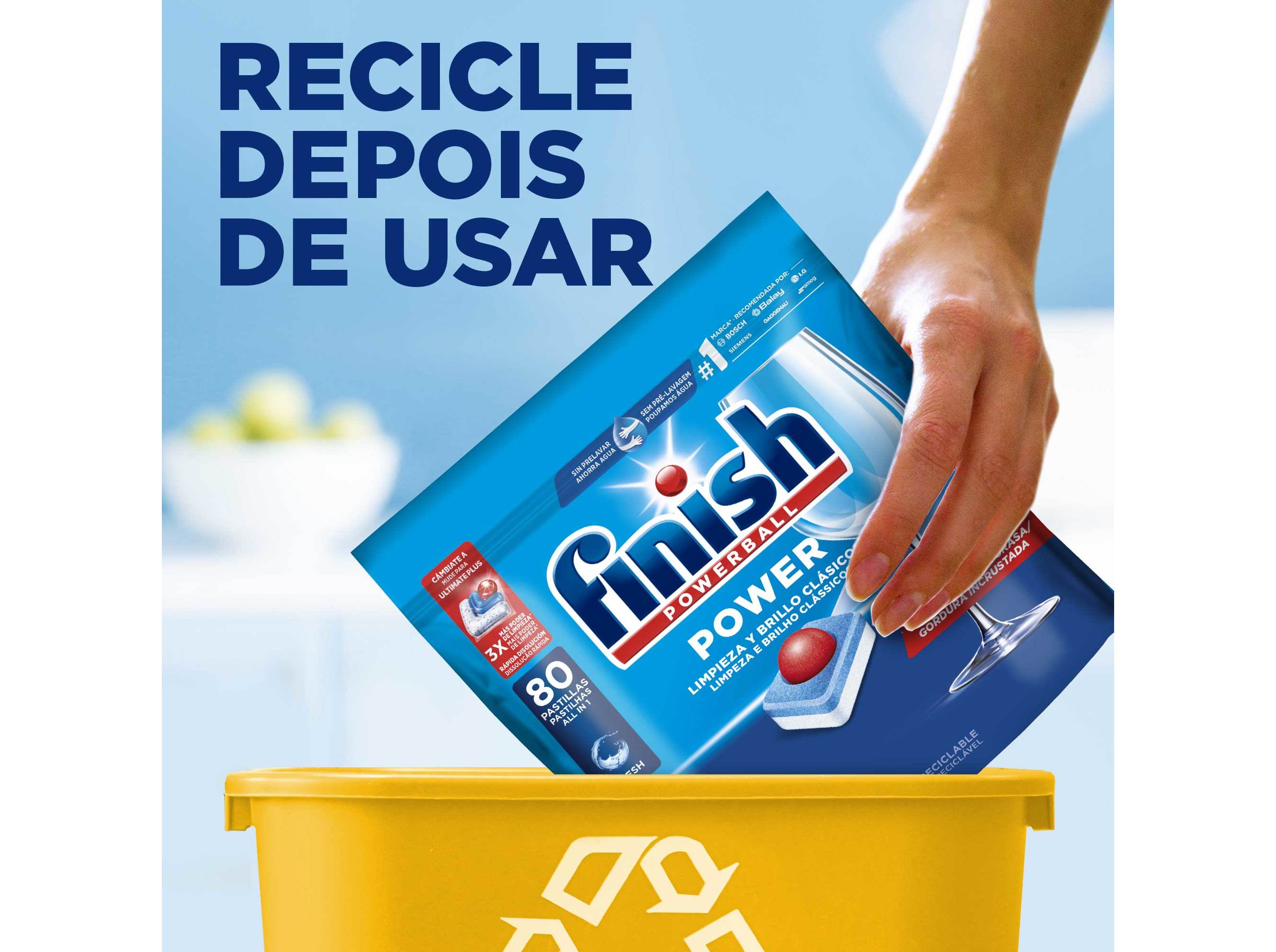 DETERGENTE LOIÇA MÁQUINA FINISH POWER LIMÃO 100P