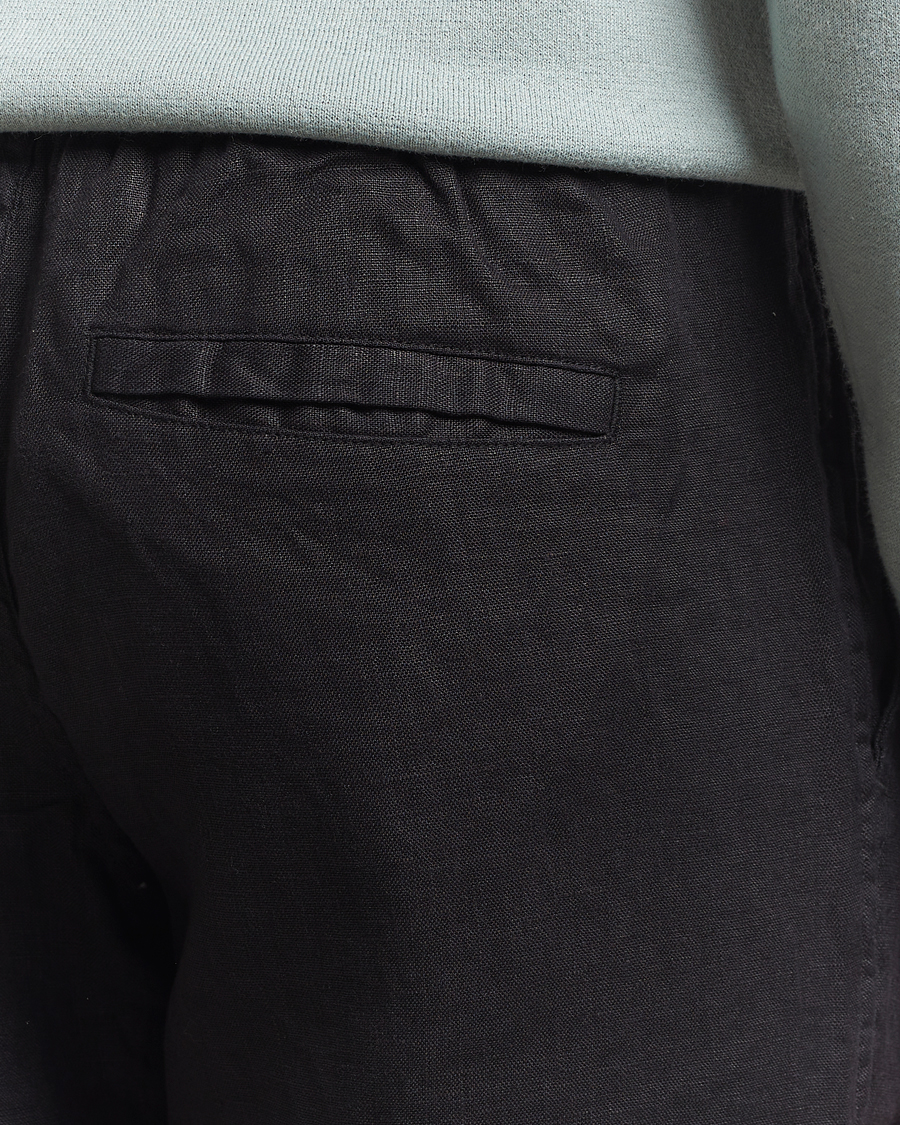 Samsøe Samsøe Jabari Linen Drawstring Trousers Black