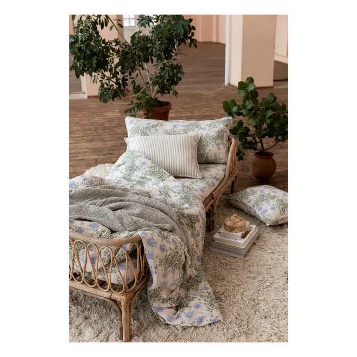 garbo&friends Parure de lit Plumbago en coton bio | Bleu
