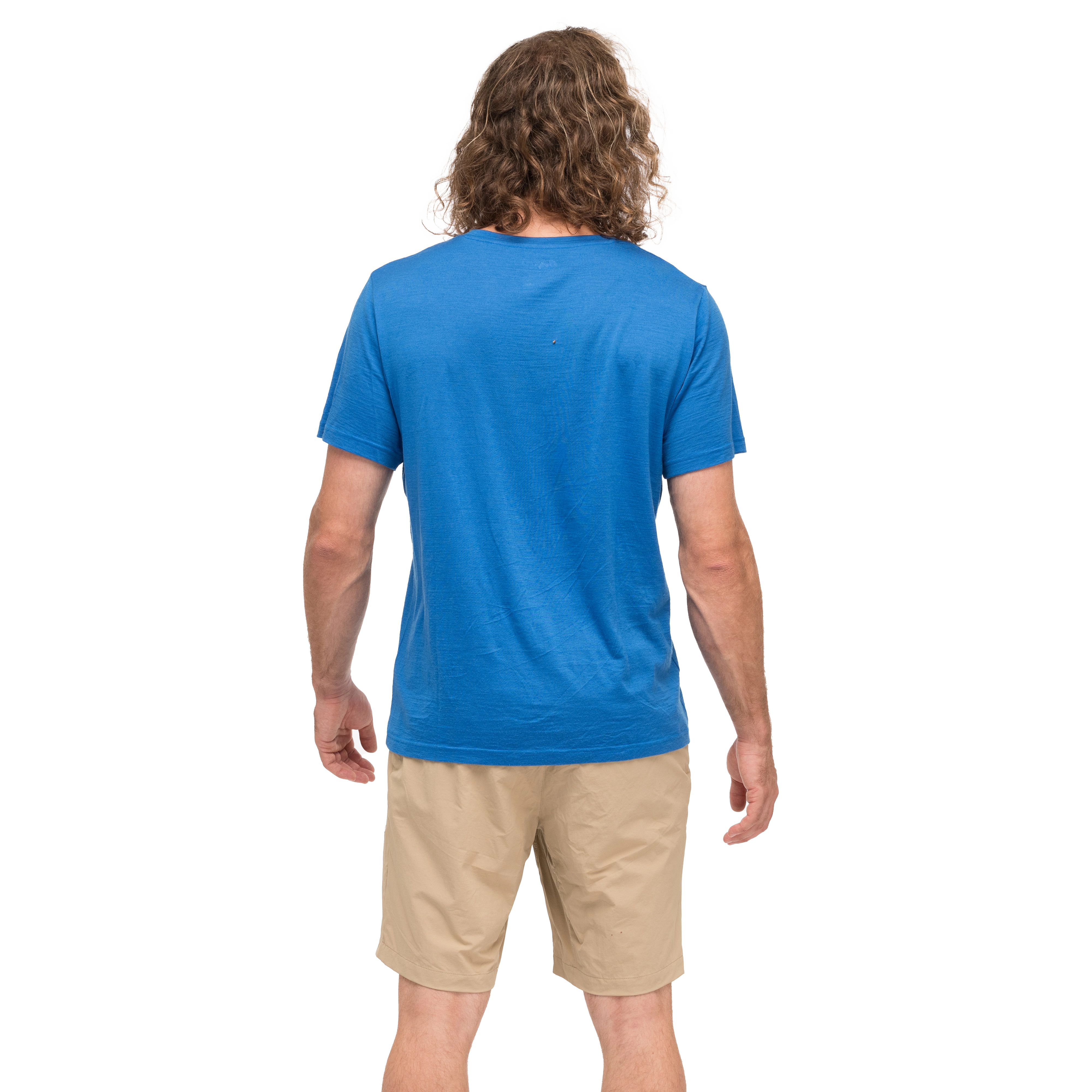 Rabot Mount Wool Tee Men Space Blue