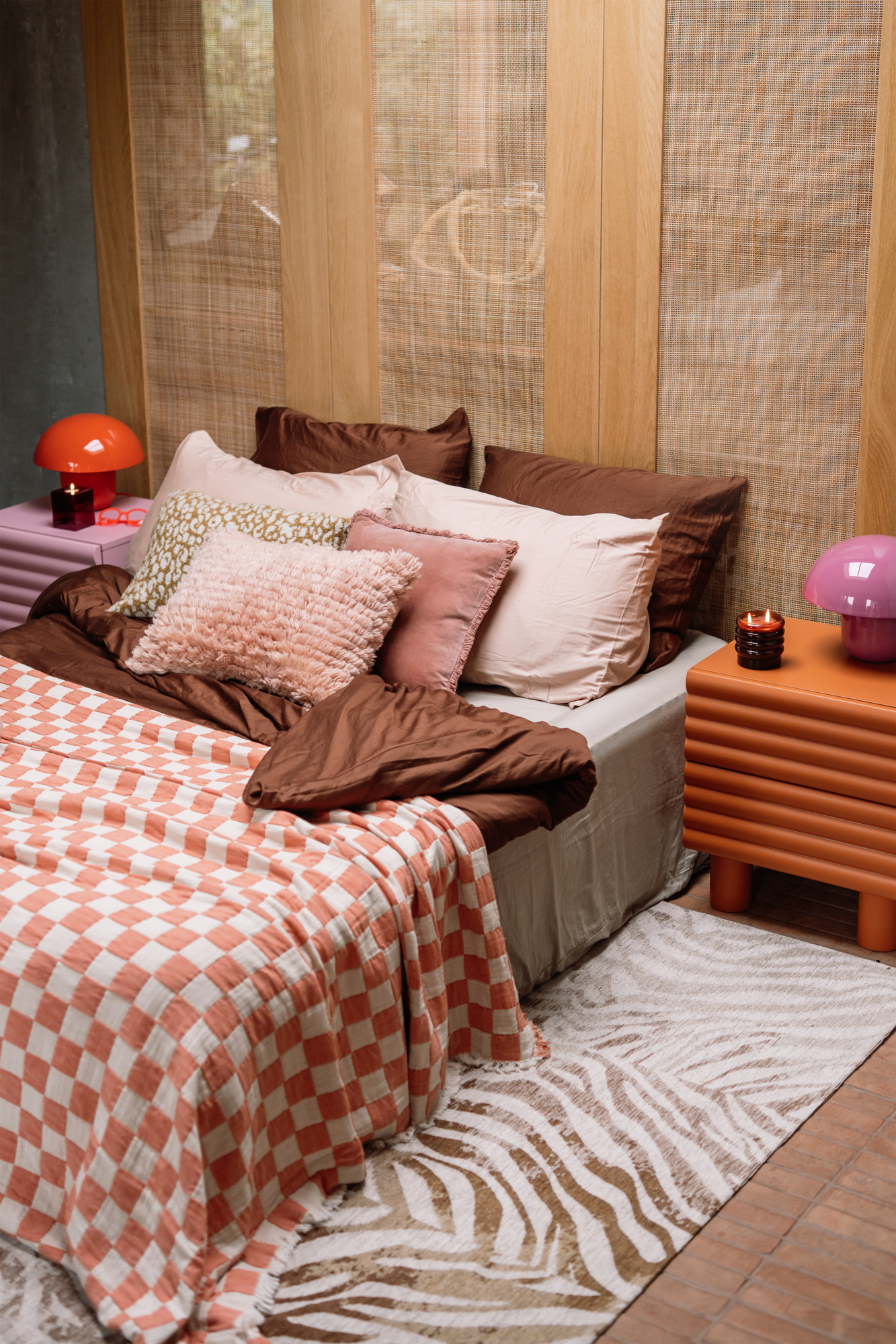 Bedsprei Elza 180x260 cm coral