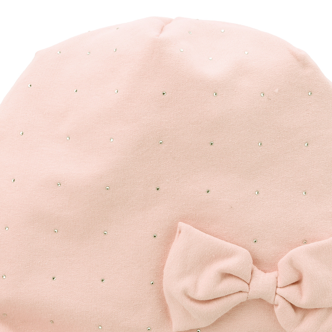 Topolino Mädchen Beanie mit Glitzersteinchen creme