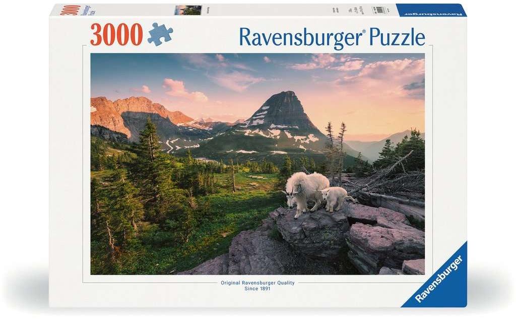 Puzzle Almbock mit BabyKlassisches Puzzle