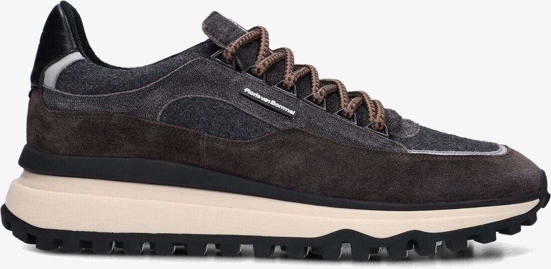 grijze floris van bommel lage sneakers sfm-10248 de gripper
