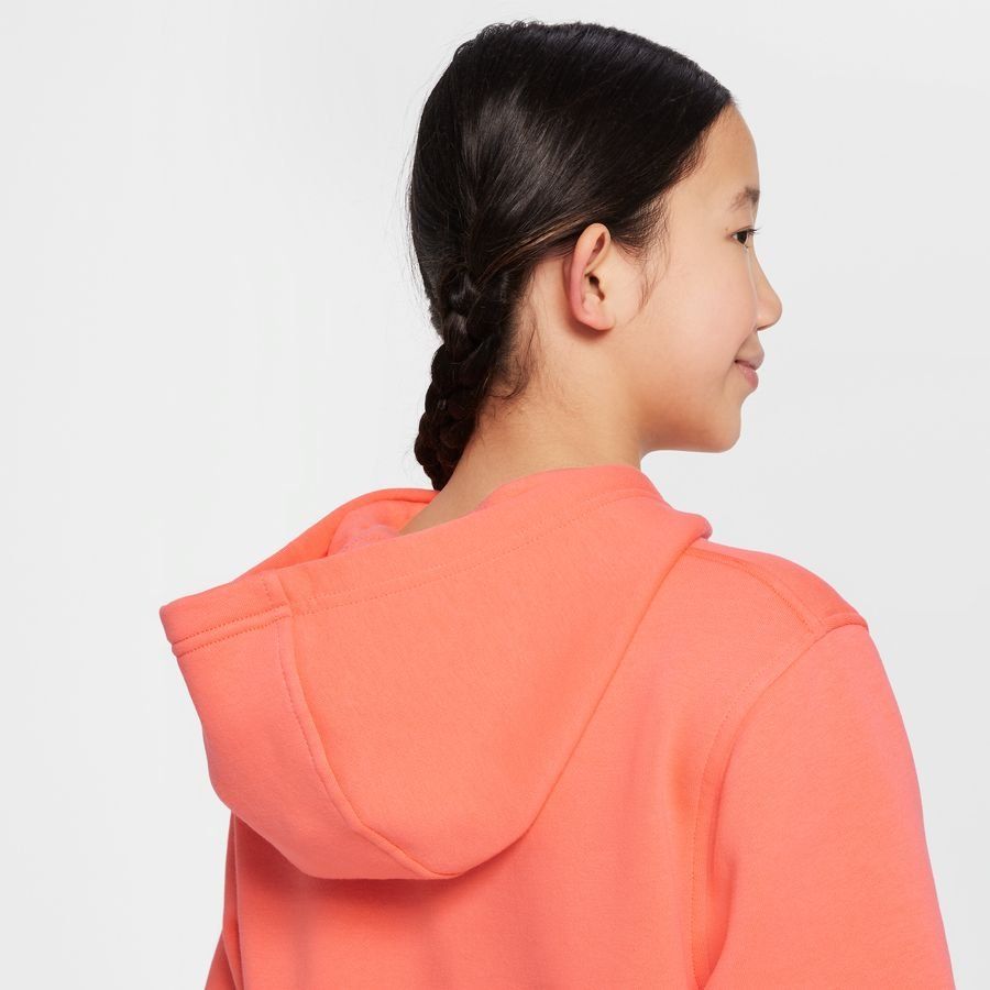 Nike Sweat à Capuche Club Fleece Erling Haaland Personal Edition - Wild Mango/Orange Enfant
