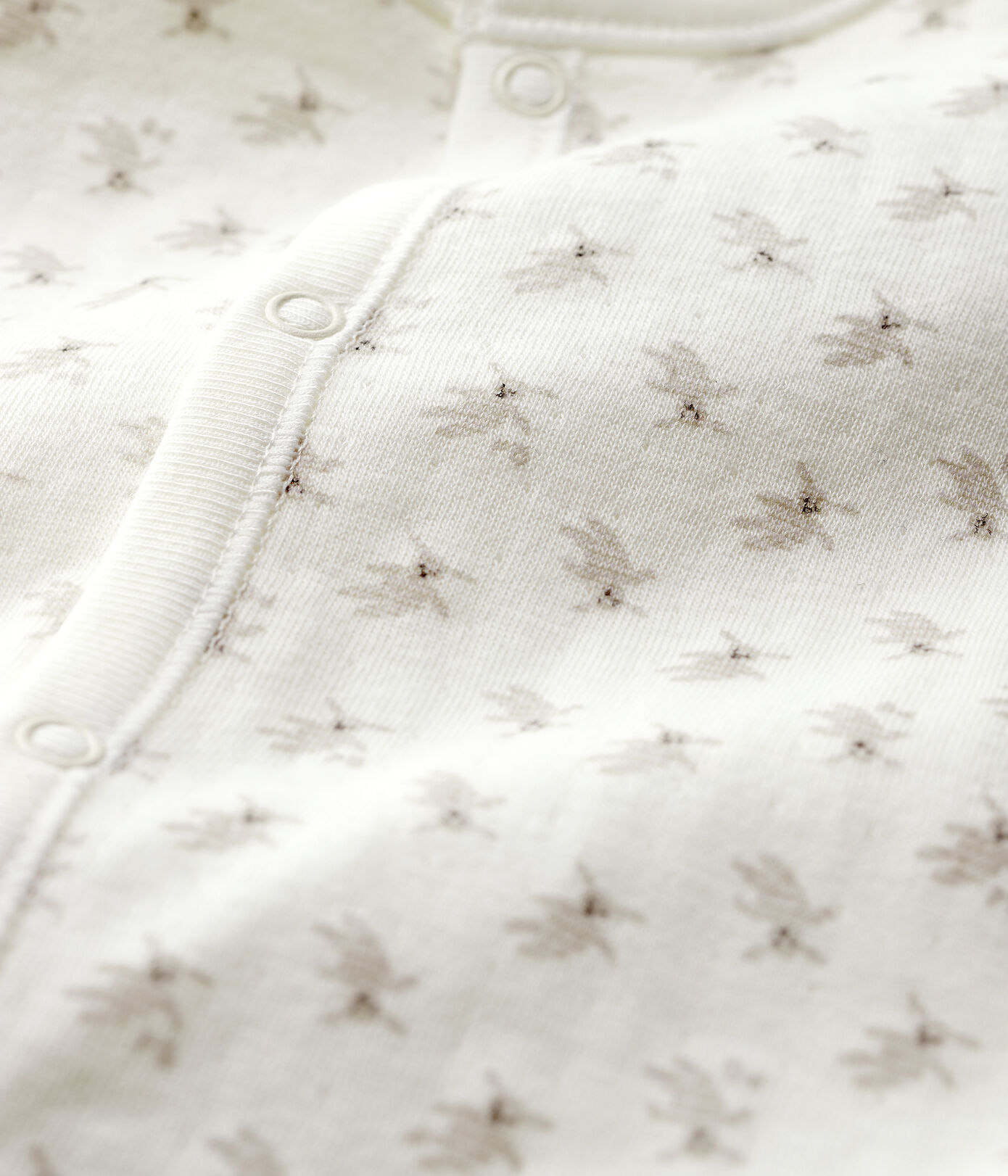 Combisac bébé imprimé lapins en coton biologique