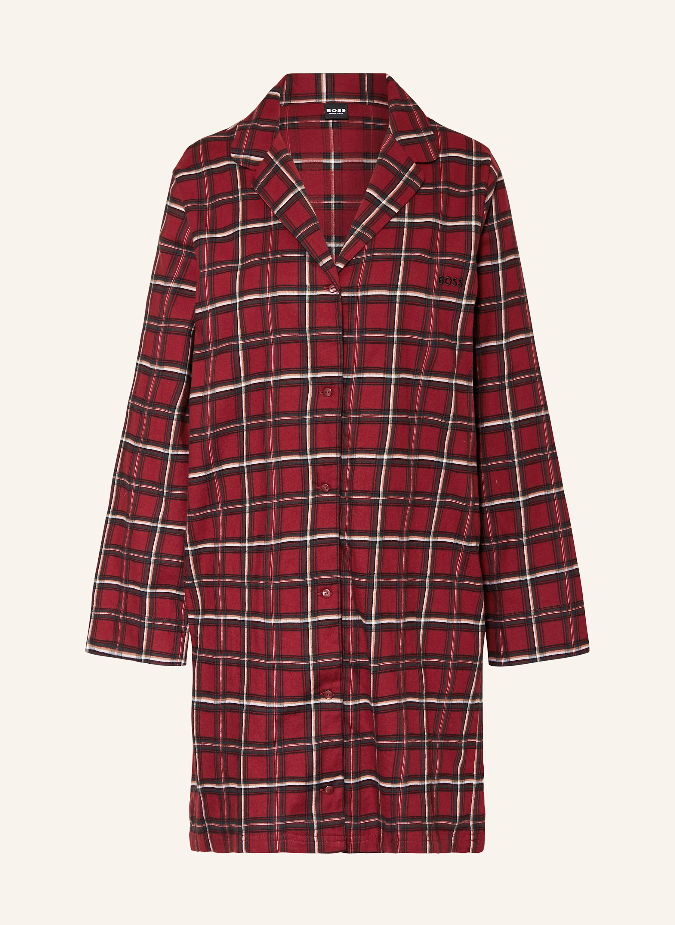 BOSS Nachthemd HOLIDAY aus Flanell
