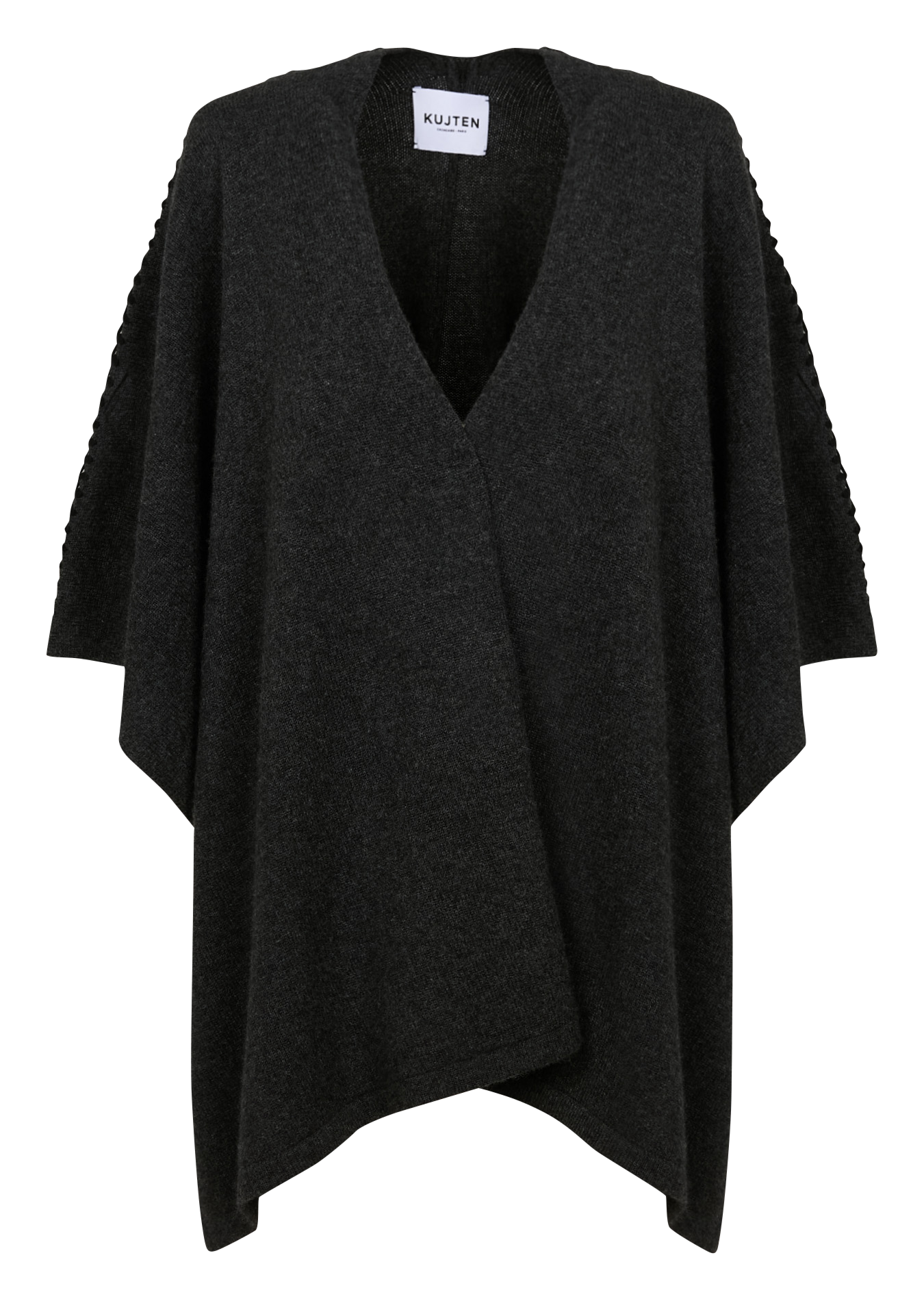 VALYA - Cape en cachemire | Gris