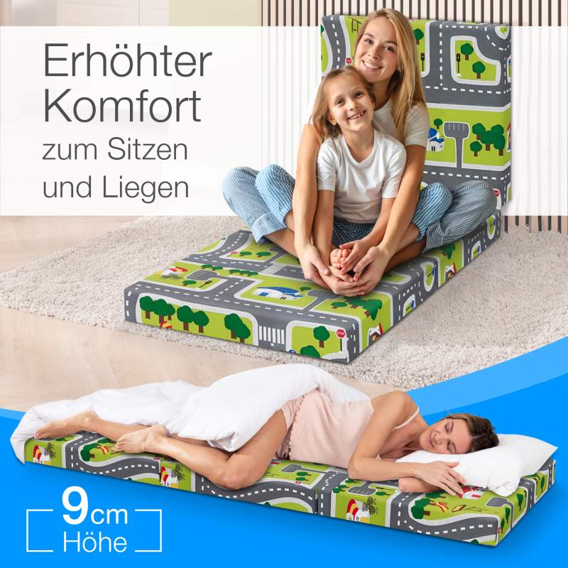 Bestschlaf Gästematratze Klappmatratze L190 x B70 cm x H9 cm