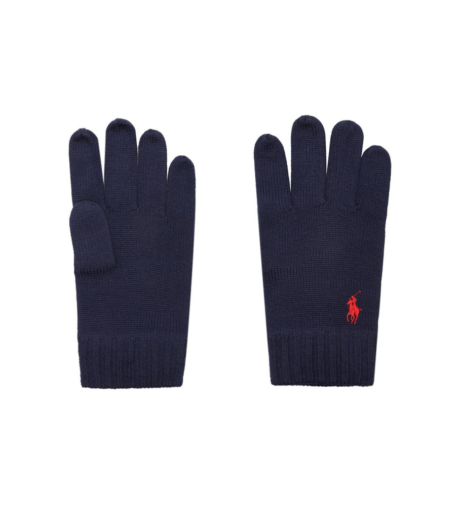 Luva de lã azul-marinho Ralph Lauren