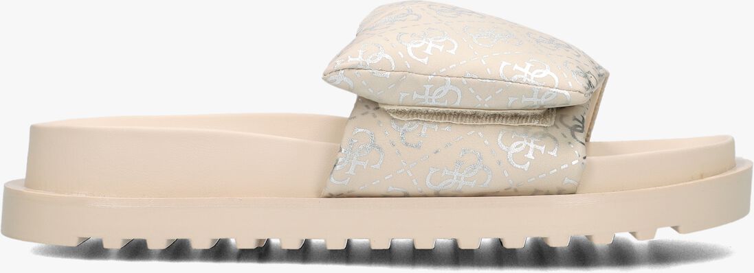 GUESS beige guess slippers fabetzy