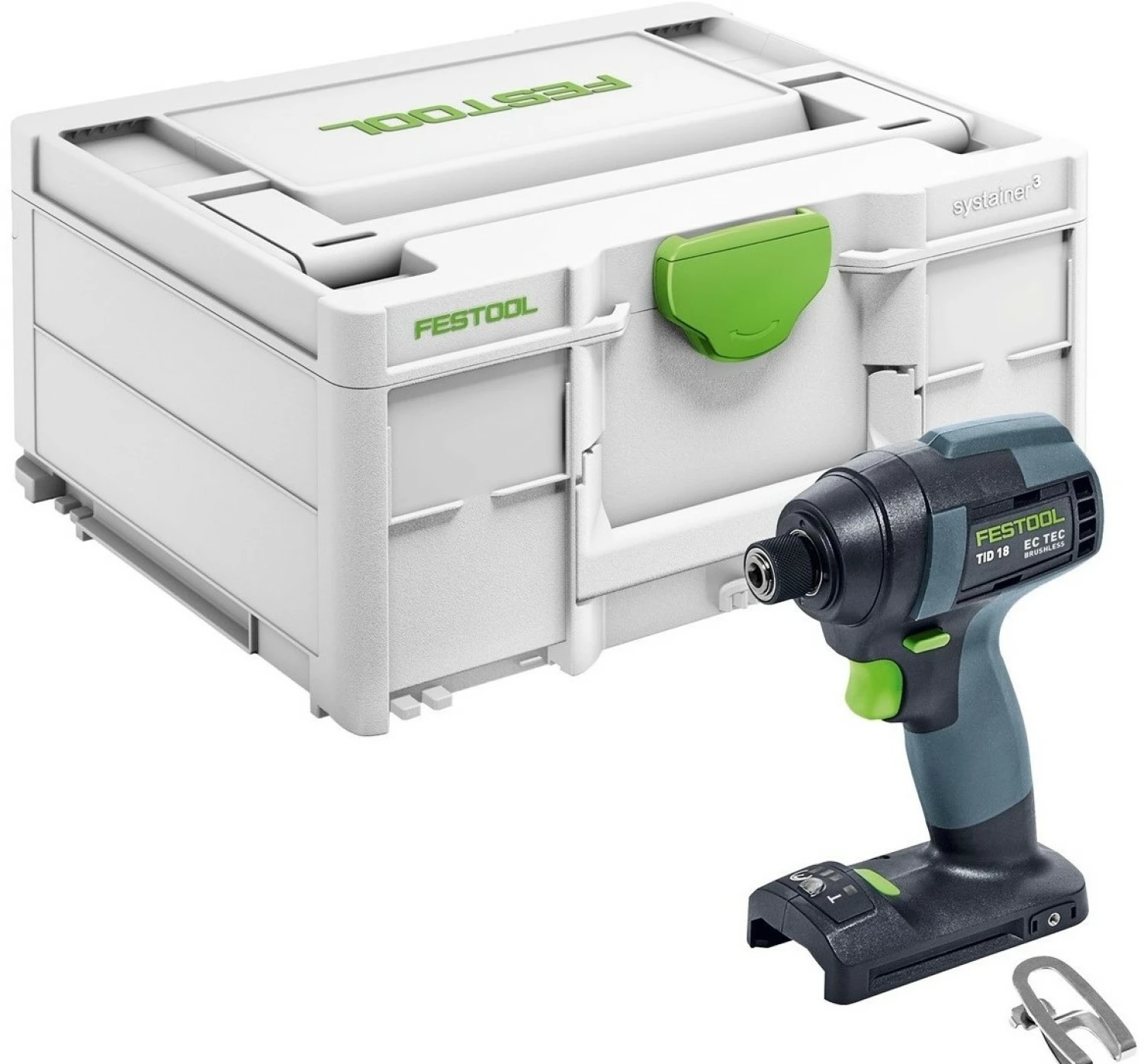Festool TID 18-Basic 18V Li-Ion accu slagschroevendraaier body in systainer - 180Nm - 8x220mm - koolborstelloos