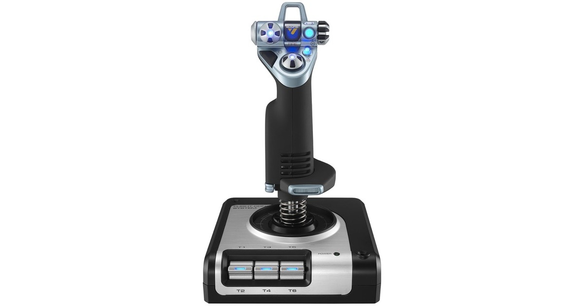 Logitech GSaitek X52 FLIGHT Control System gaming hotas  (Zwart/zilver)