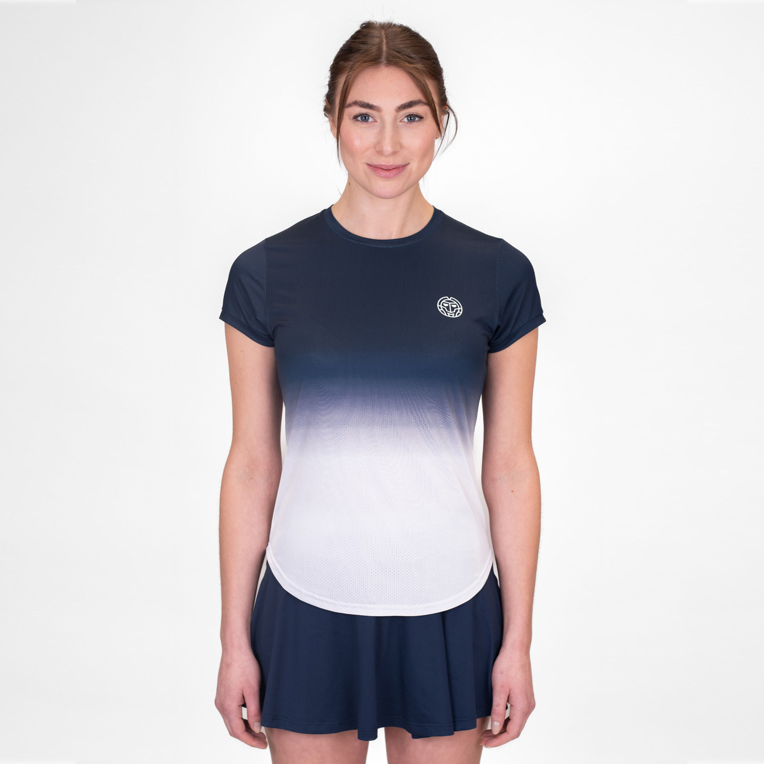 BIDI BADU Crew Gradiant T-shirt Femmes - Bleu Foncé , Blanc