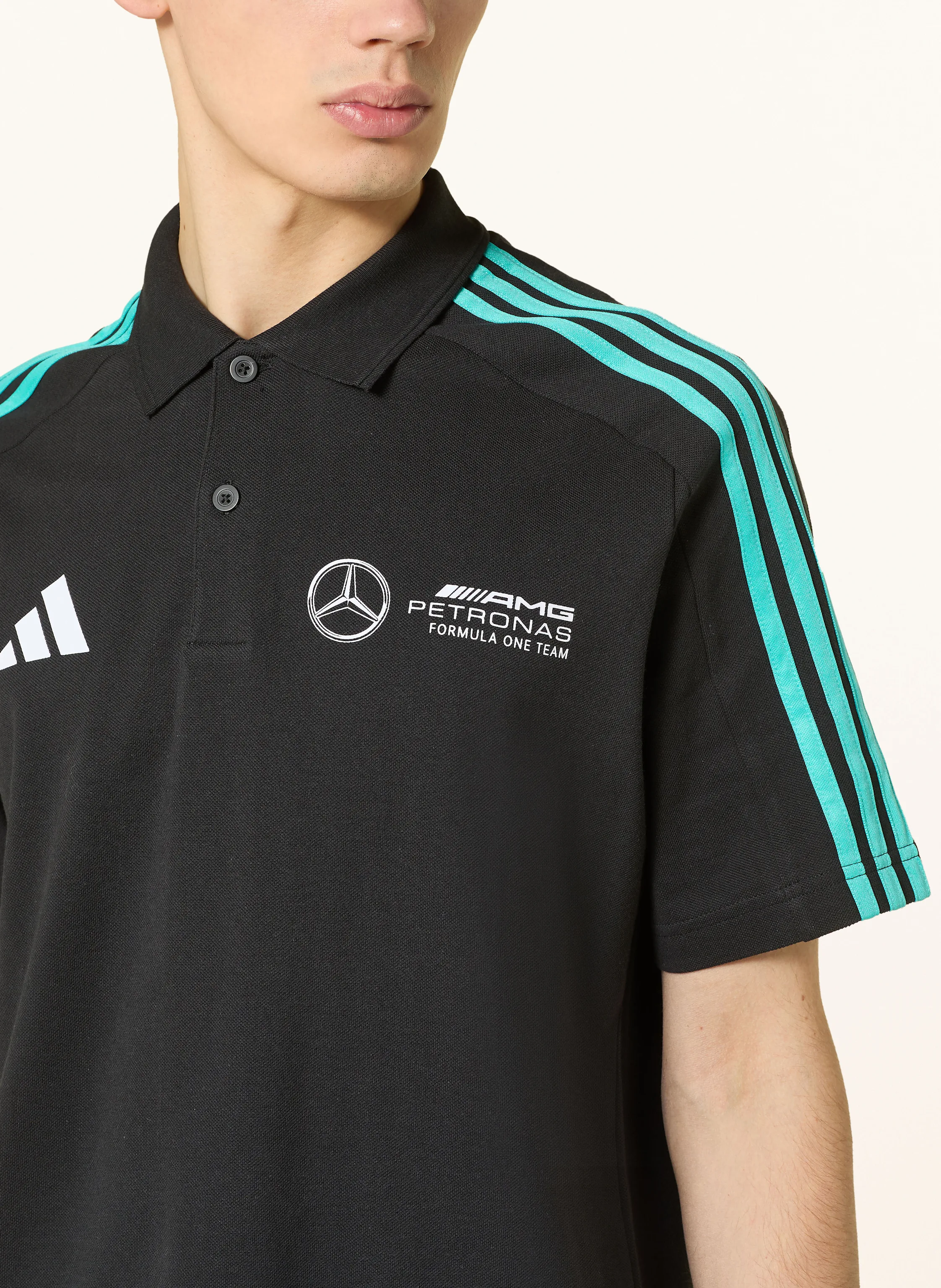adidas Piqué-Poloshirt MERCEDES - AMG PETRONAS FORMULA ONE TEAM DNA POLO MEN