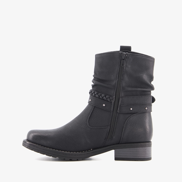 Blue Box dames enkellaarsjes zwart