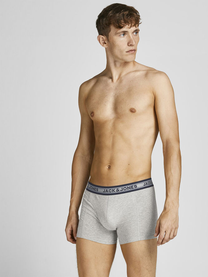 Jack & Jones JACBLACK FRIDAY TRUNKS 5 PACK LN Dark grey melange/lgm - sea moss -
