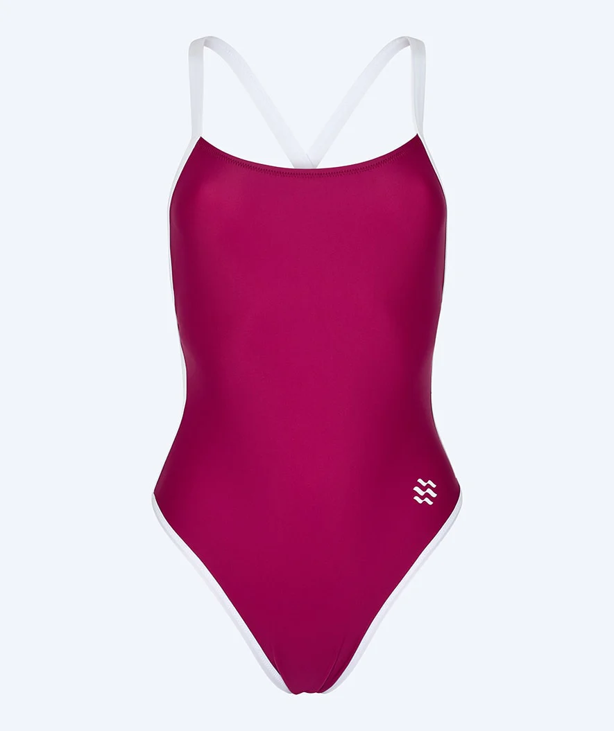 Watery badedragt til damer - Eco Sunkissed Solid - Ruby Red