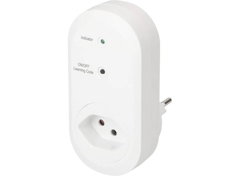Max Hauri Funk-Zwischenstecker 3er Set mit Fernbedienung Remote Funkset mit 3x Zwischenstecker,1x Sender und 30 m Reichweite