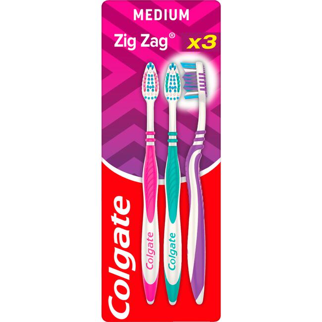 Colgate CS ZigZag Medium Tandenborstel Triopak