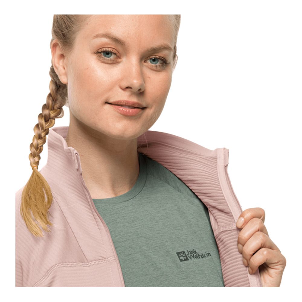 Jack Wolfskin PRELIGHT FZ - Polaire Femme rose smoke